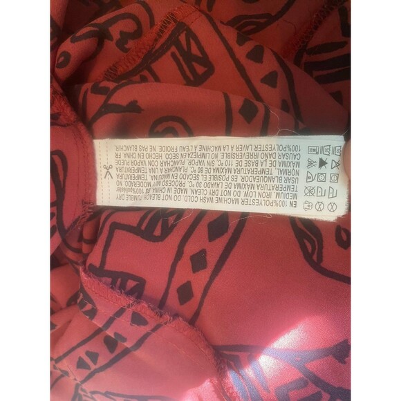 Forever 21 Juniors Size Small Sleeveless Tunic Top Red Black Elephant Print NWOT - Picture 8 of 10